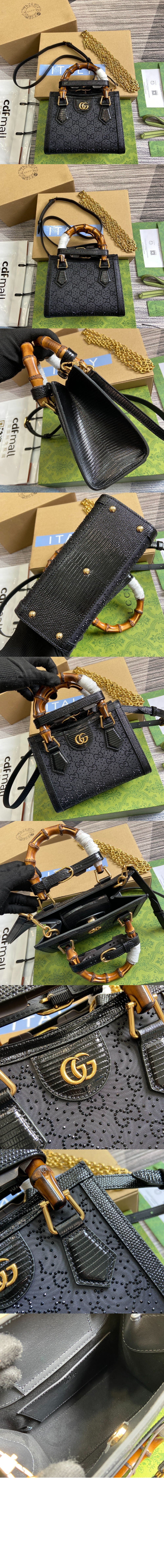 다이애나 GG 크리스탈 미니 토트백 707449 > Diana - 다이애나