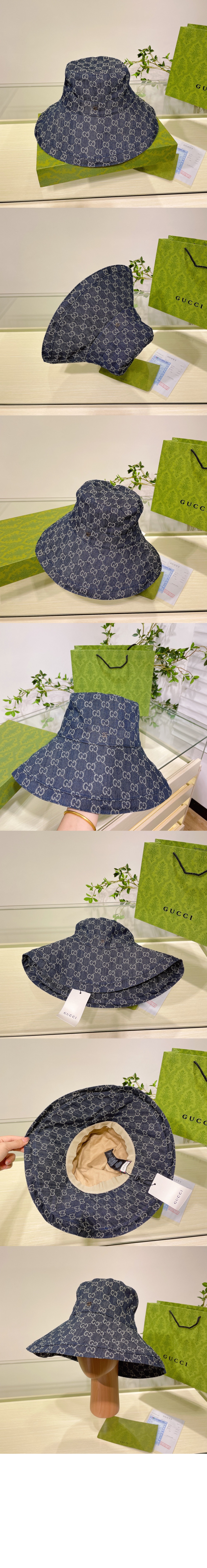 캔버스 와이드 브림 버킷햇 631958 > 구찌