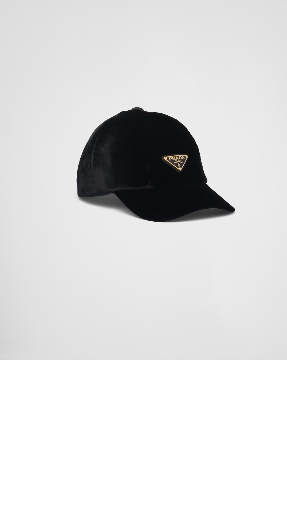 벨벳 베이스볼 캡 1HC336 > 프라다