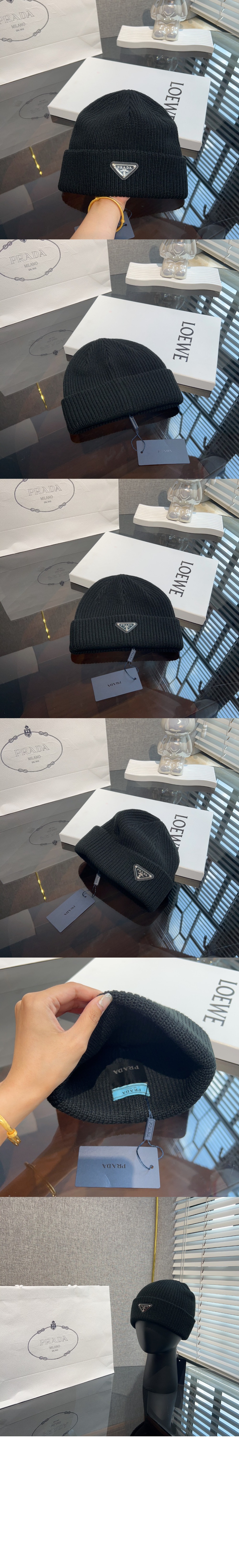 캐시미어 비니 UMD489 > 프라다