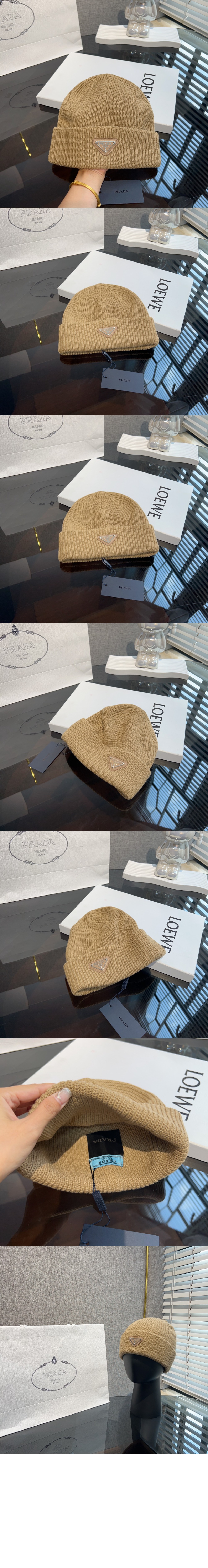 캐시미어 비니 UMD489 > 프라다