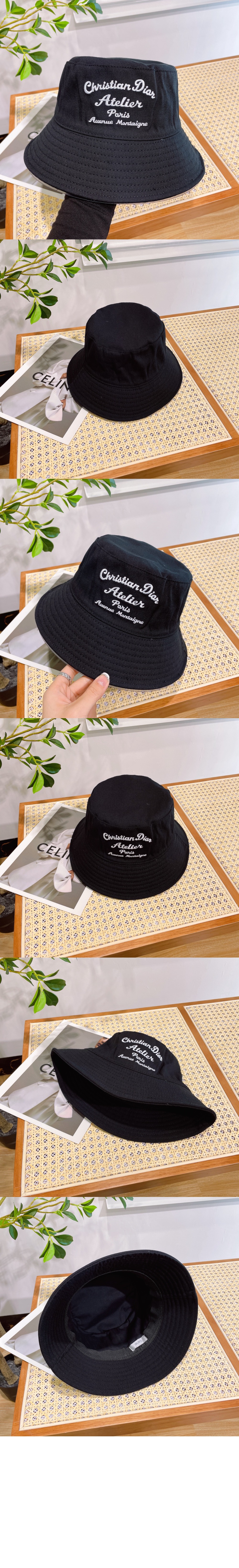 아뜰리에 자수 로고 버킷햇 243C9 > 디올