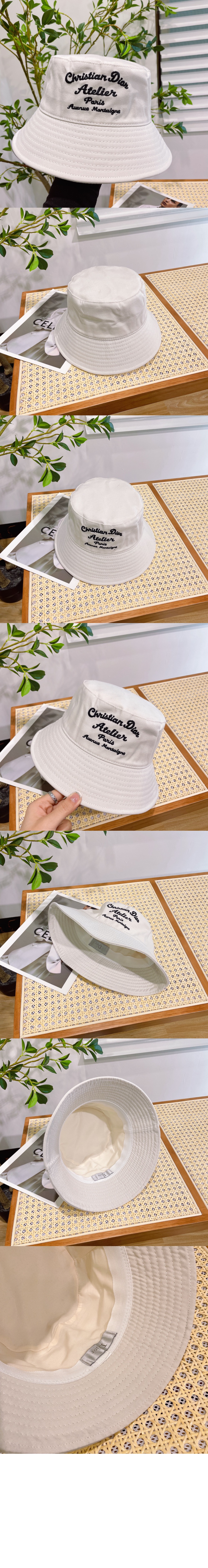 아뜰리에 자수 로고 버킷햇 243C9 > 디올