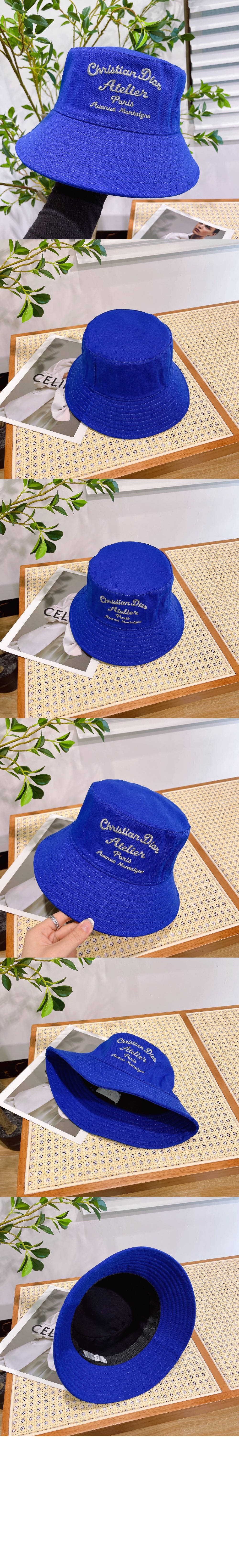 아뜰리에 자수 로고 버킷햇 243C9 > 디올