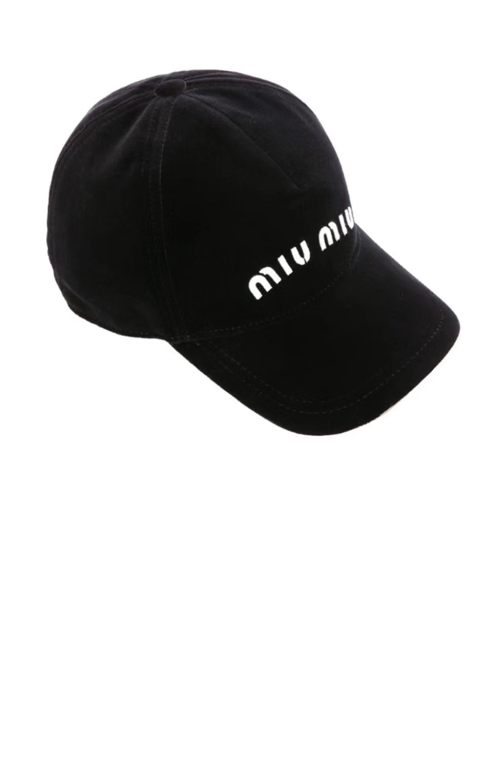 벨벳 베이스볼 캡 5HC179 > 미우미우