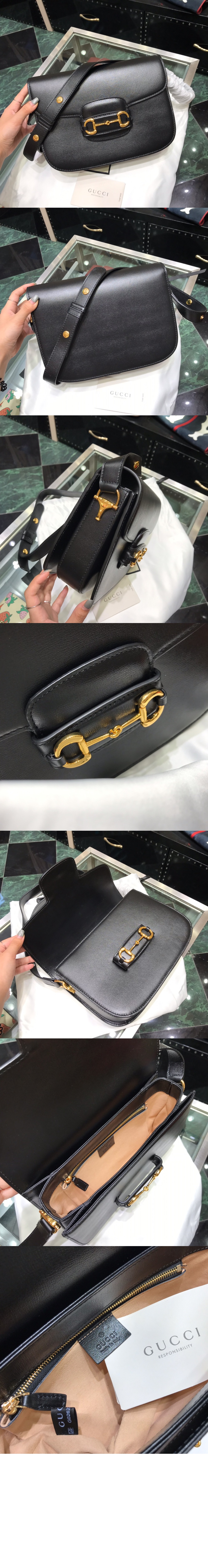 홀스빗 1955 숄더백 레더 602204 > Horsebit 1955 - 홀스빗 1955