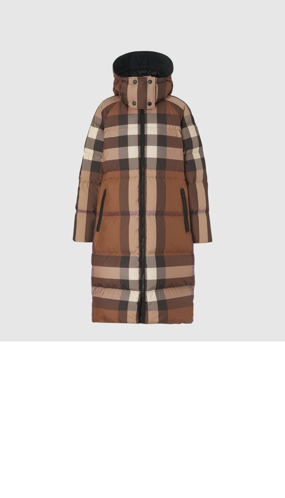 체크 후드 롱 재킷 > Etc - 기타제품
