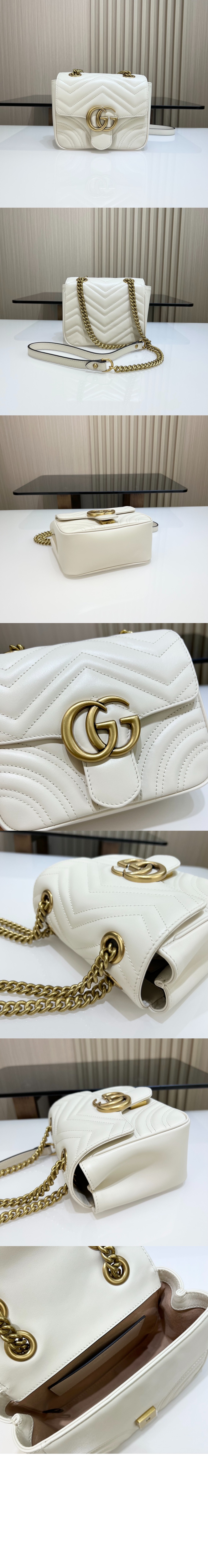 마몽 마틀라세 미니 토트백 739682 > GG Marmont - GG 마몽