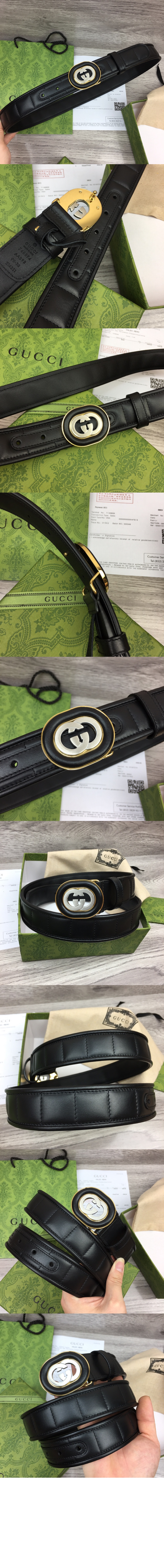 인터로킹 G 버클 벨트 748894 > 구찌