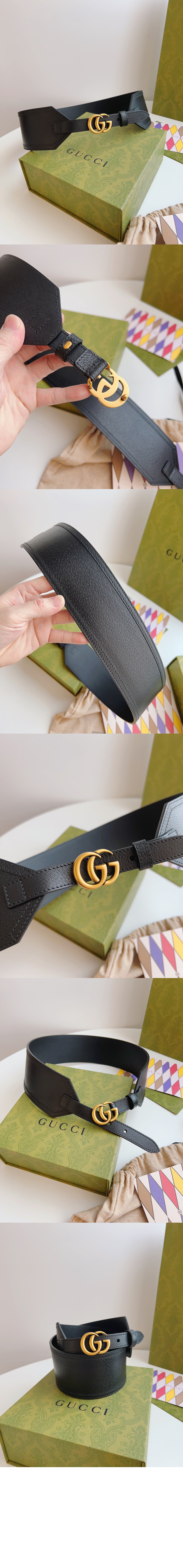GG 마몽 와이드 벨트 699752 > 구찌