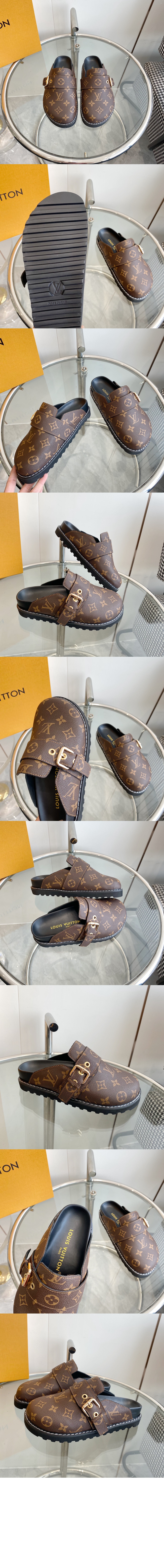 LV 코지 플랫 컴포트 클로그 뮬 슬리퍼 1AAW6O > Etc - 기타제품