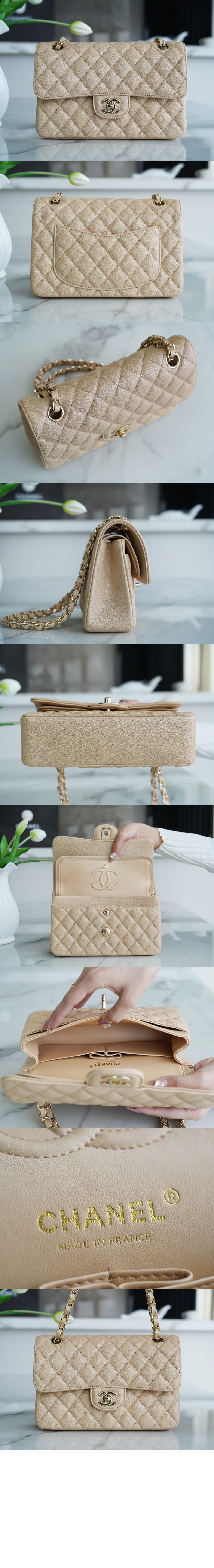 클래식 캐비어 미듐 샴페인골드 A01112 > Classic - 클래식