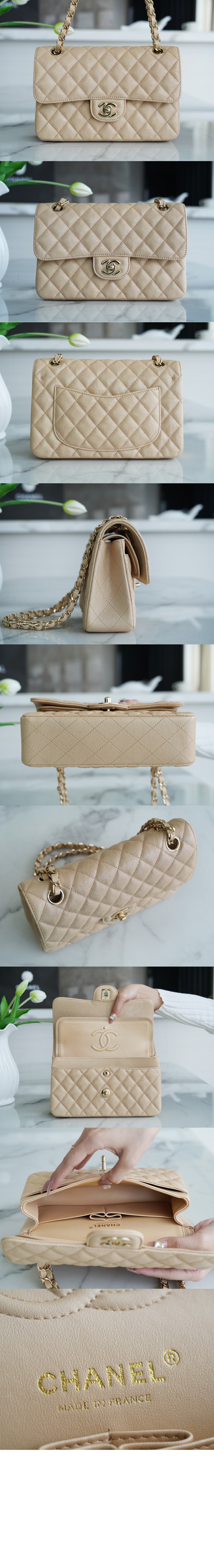 클래식 캐비어 스몰 샴페인골드 A01113 > Classic - 클래식