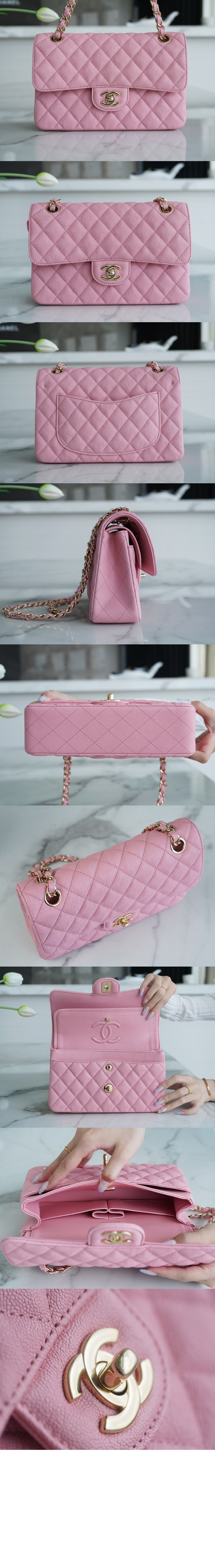 클래식 캐비어 스몰 샴페인골드 A01113 > Classic - 클래식