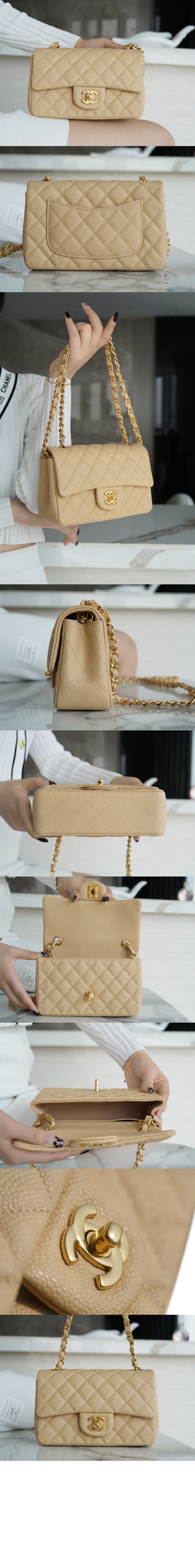 클래식 캐비어 뉴미니 샴페인골드 A69900 > Classic - 클래식