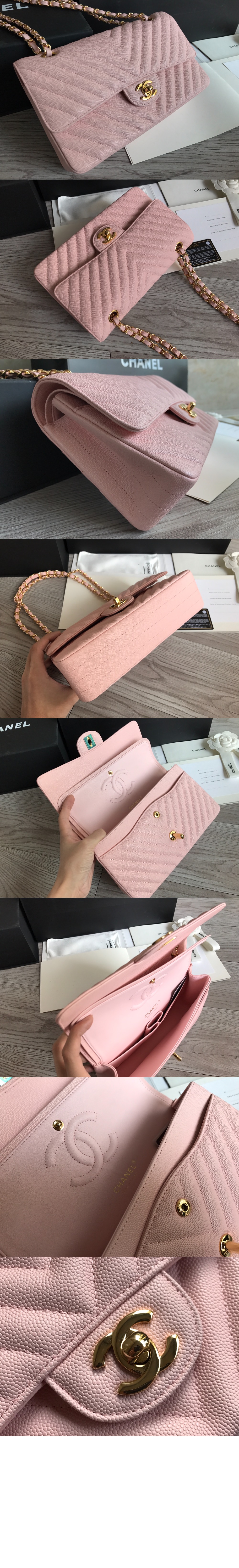 쉐브론 클래식 캐비어 미듐 인기색상 A01112 > Classic Chevron - 클래식 쉐브론