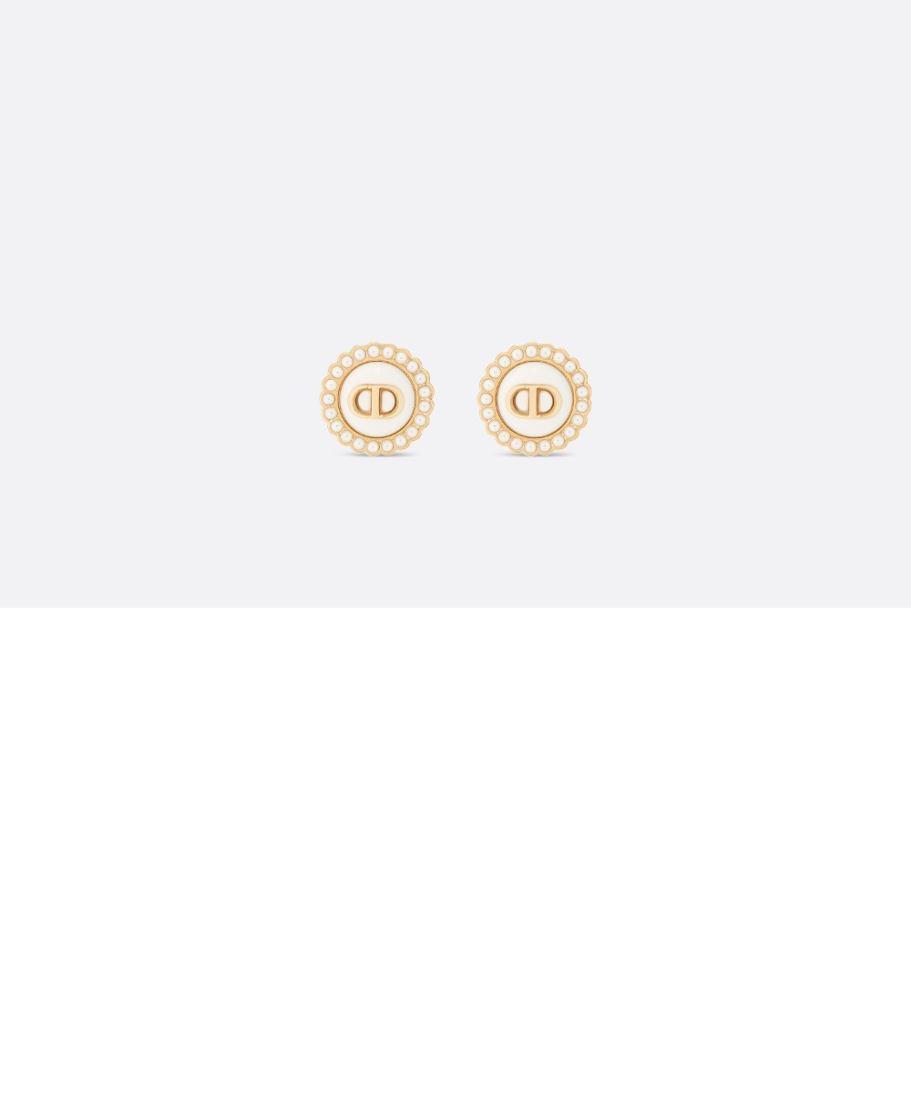 Petit CD Baroque 스터드 귀걸이 E1835 > 디올