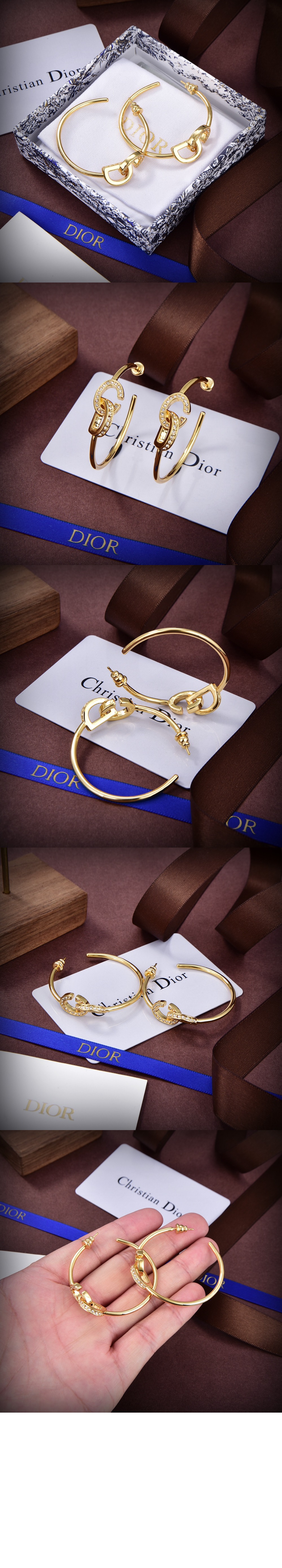 CD Lock 귀걸이 E2429 > 디올