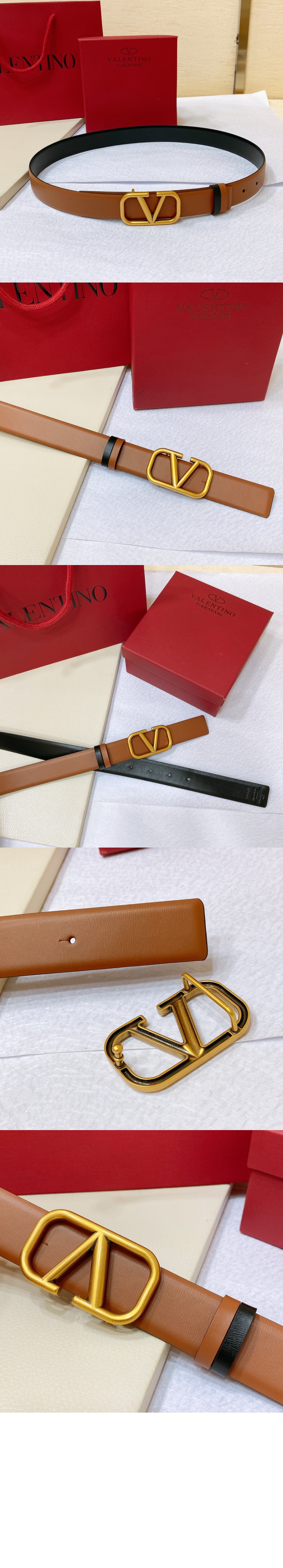 브이로고 리버서블 벨트 > 발렌티노
