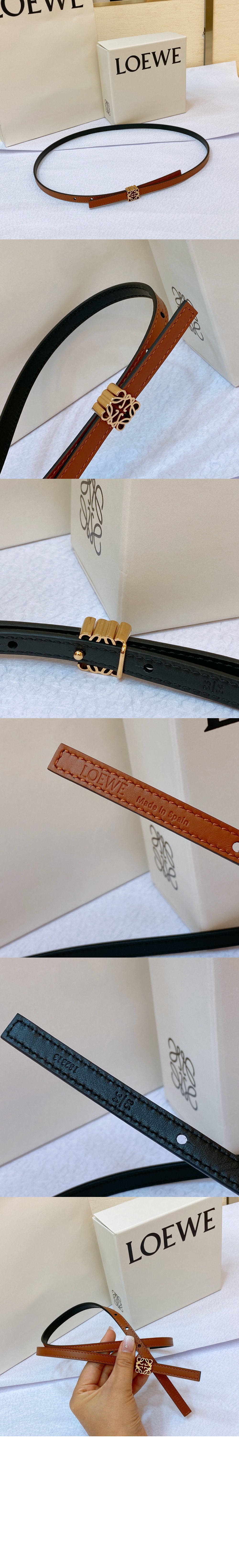 리버서블 애너그램 큐브 벨트 > 로에베