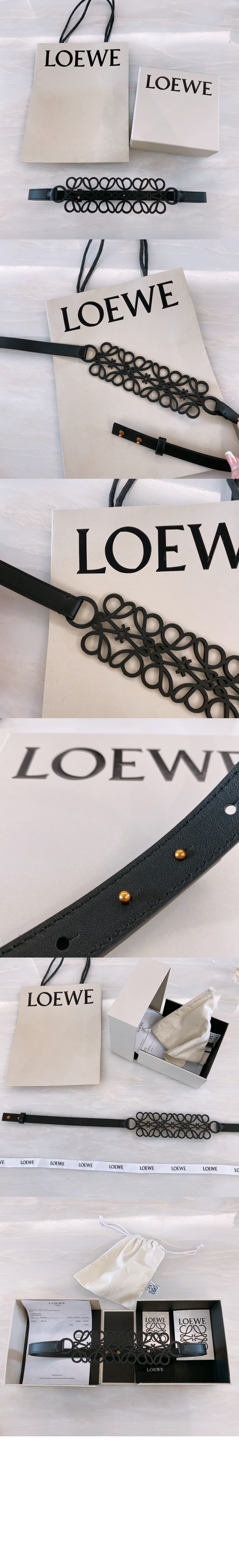 애너그램 컷아웃 벨트 > 로에베