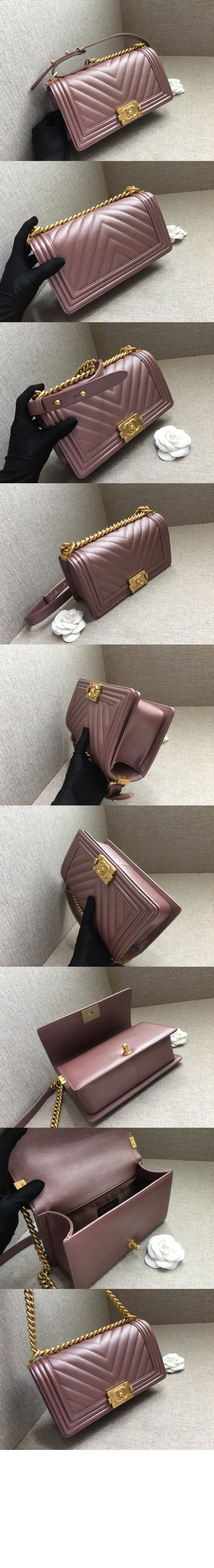 쉐브론 보이백 캐비어 미듐 인기색상 A67086 > Boy Chevron - 보이 쉐브론