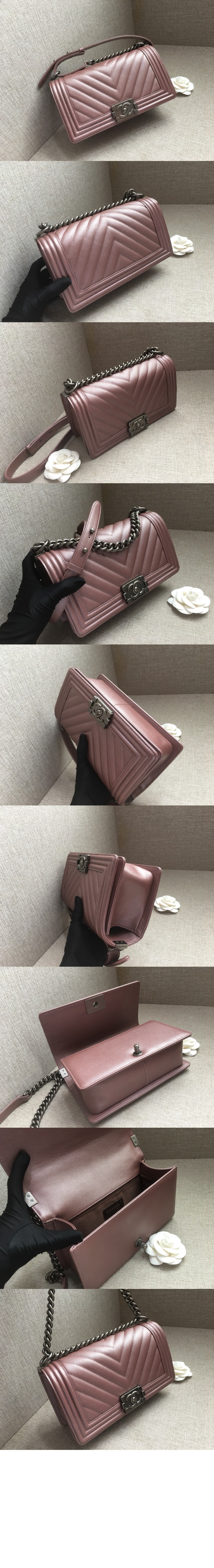 쉐브론 보이백 캐비어 미듐 인기색상 A67086 > Boy Chevron - 보이 쉐브론