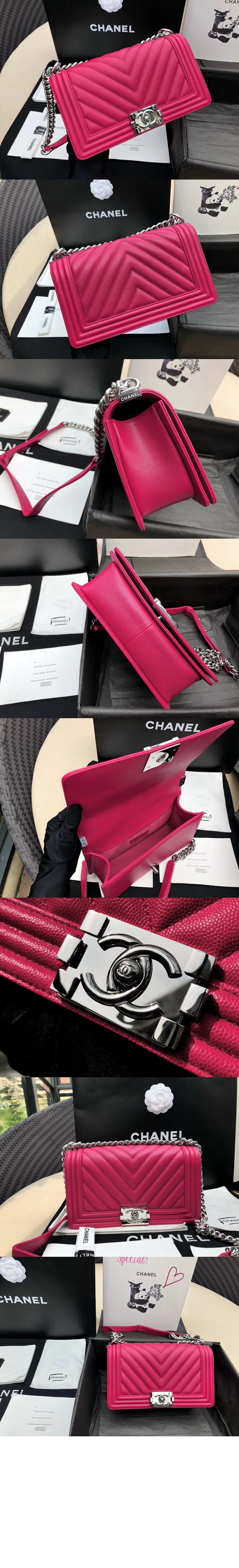 쉐브론 보이백 캐비어 미듐 인기색상 A67086 > Boy Chevron - 보이 쉐브론