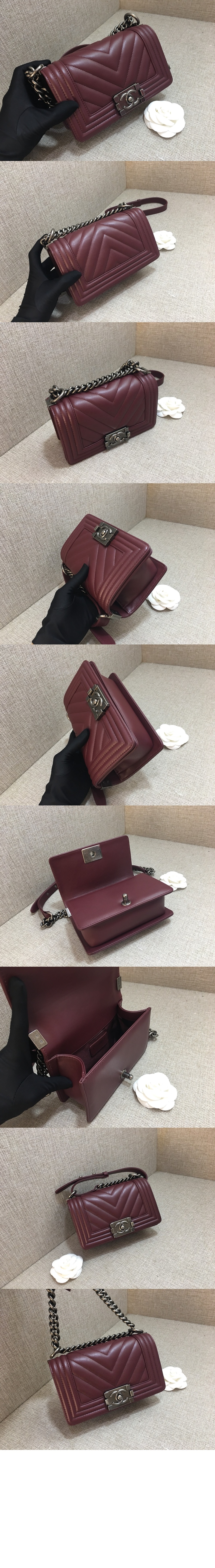 쉐브론 보이백 램스킨 스몰 인기색상 A67085 > Boy Chevron - 보이 쉐브론