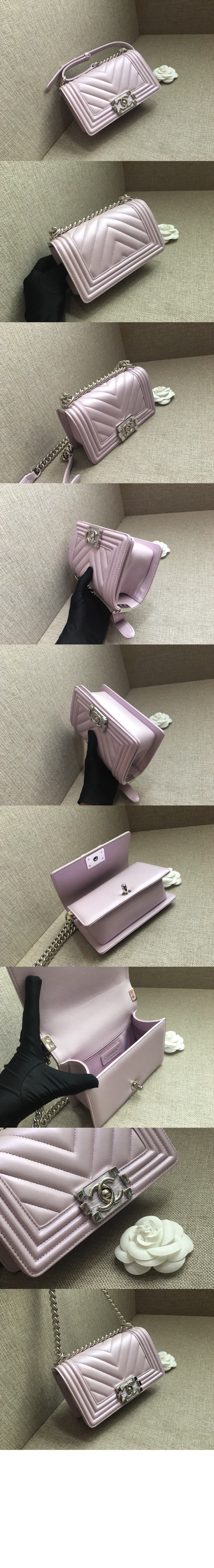 쉐브론 보이백 램스킨 스몰 인기색상 A67085 > Boy Chevron - 보이 쉐브론