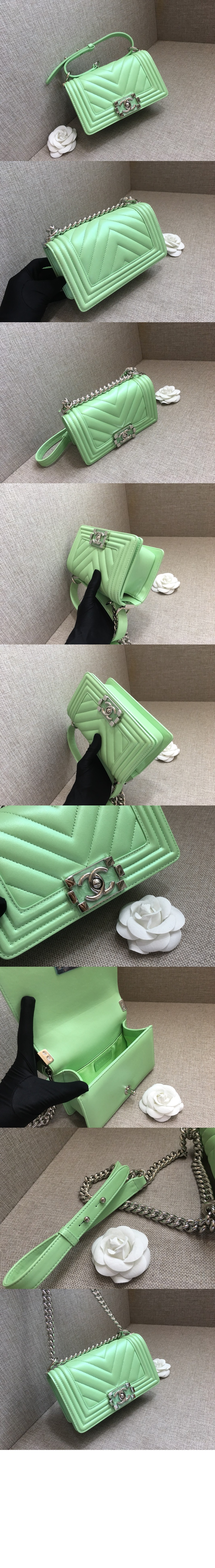 쉐브론 보이백 램스킨 스몰 인기색상 A67085 > Boy Chevron - 보이 쉐브론