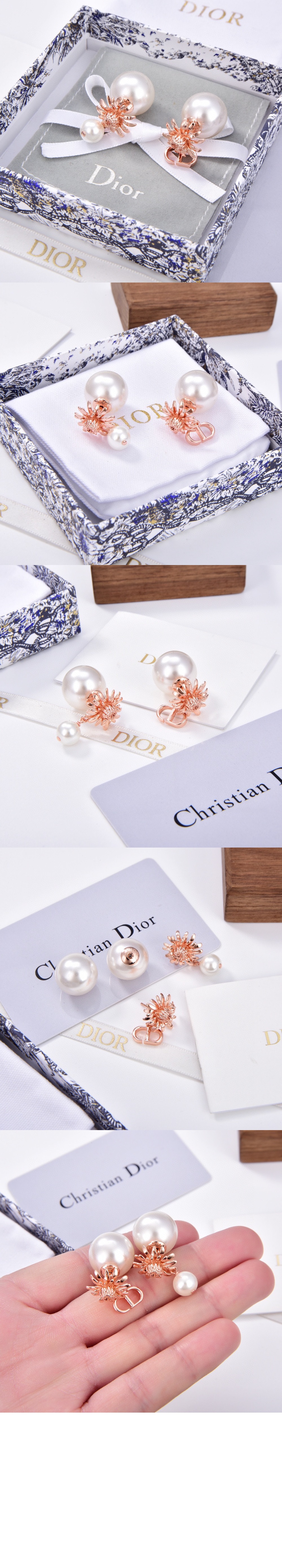 트라이벌 진주 귀걸이 E2827 > 디올