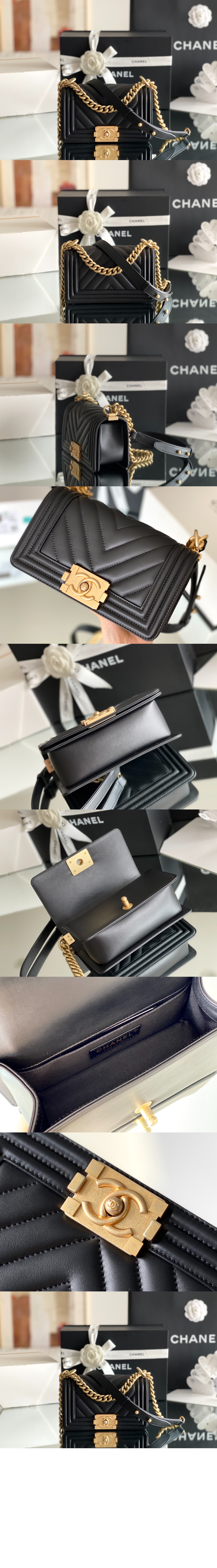 쉐브론 보이백 램스킨 스몰 A67085 > Boy Chevron - 보이 쉐브론