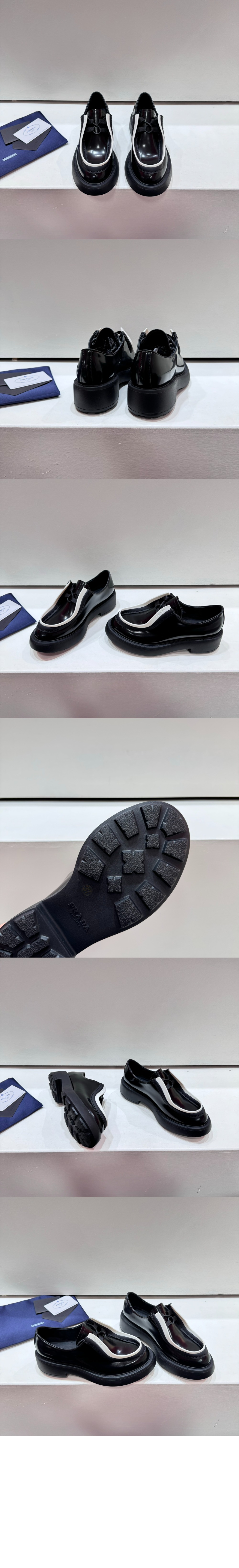 브러시드 레더 레이스업 슈즈 1E280N > Etc - 기타제품