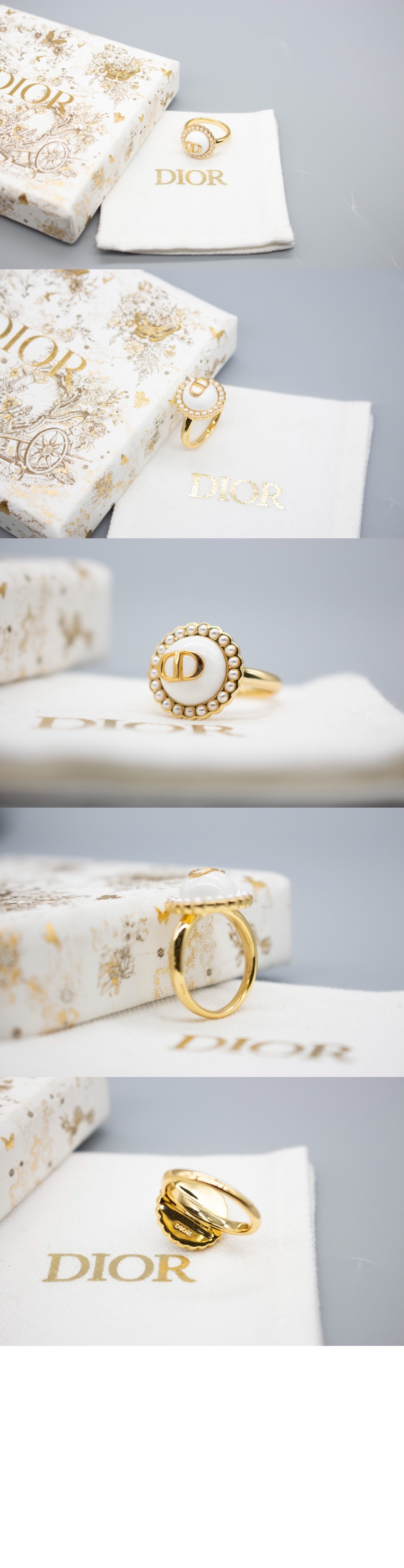Petit CD Baroque 반지 R1404 > 디올