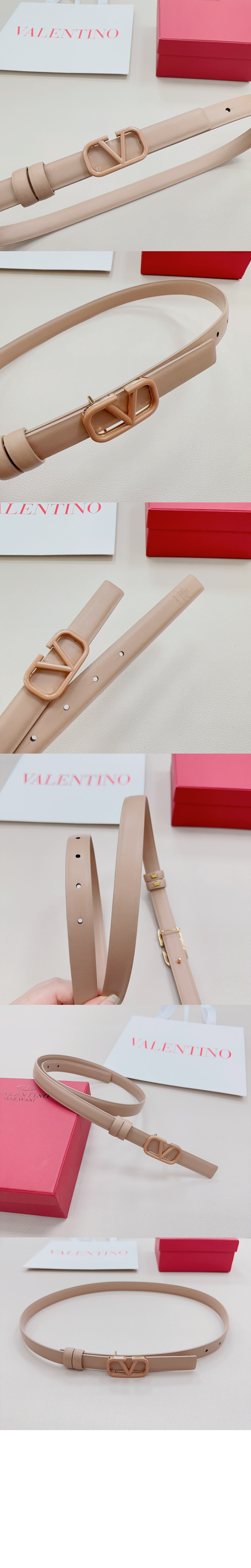 시그너처 광택송아지 가죽 벨트 > 발렌티노