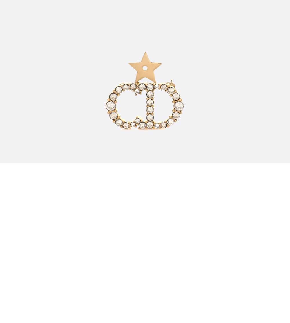 Crystal Pearl CD 브로치 V0317 > 디올