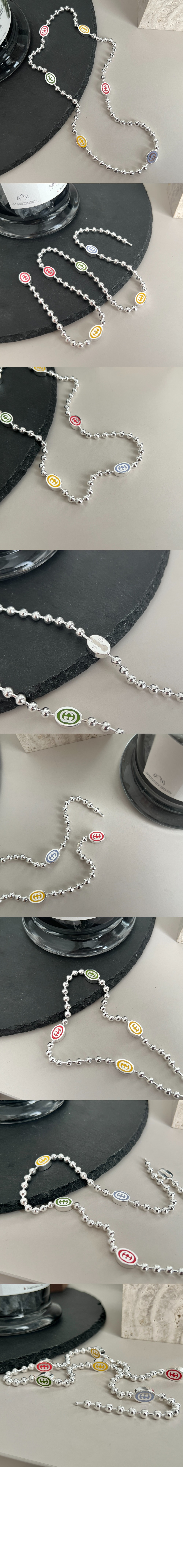 인터로킹 G 볼 체인 목걸이 753448 > Etc - 기타제품