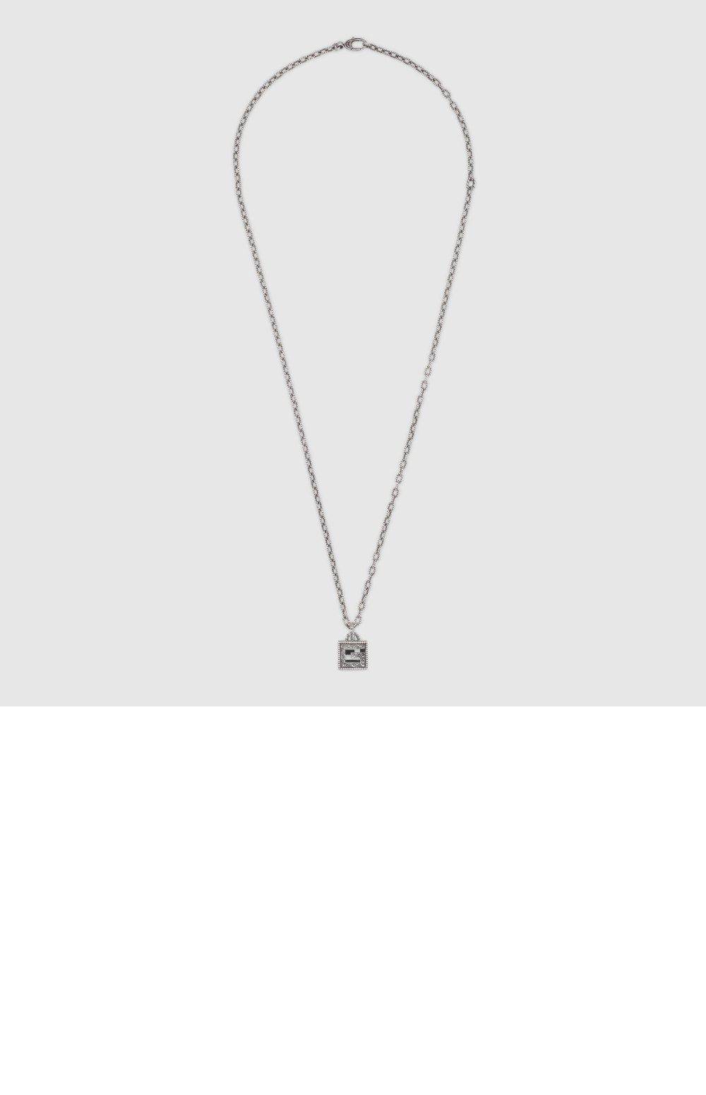 스퀘어 G 십자가 장식의 실버 목걸이 55276 > Etc - 기타제품