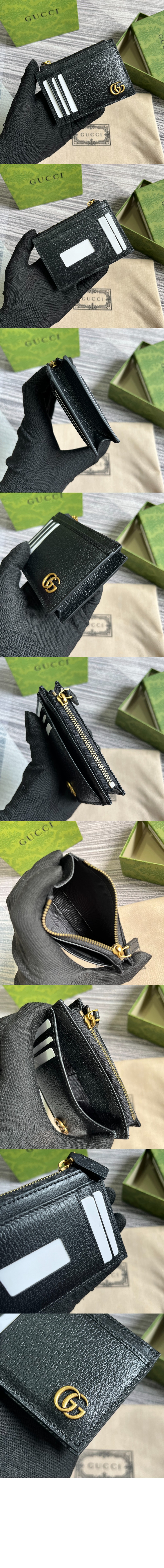 구찌 GG 마몽 레더 카드 케이스 657589 > GG Marmont - GG 마몽