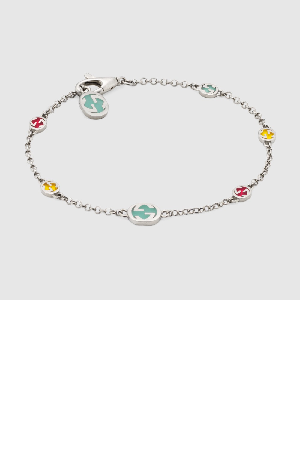 멀티컬러 에나멜 인터로킹 G 팔찌 728951 > Etc - 기타제품