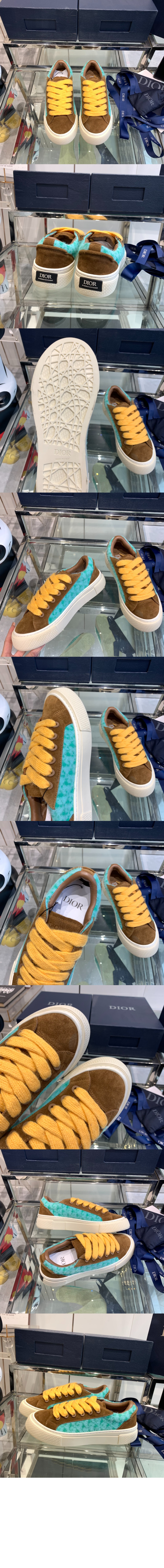 B33 스니커즈 오블리크 터콰이즈 브라운 3SN30 > B33 Spin - B33 스핀