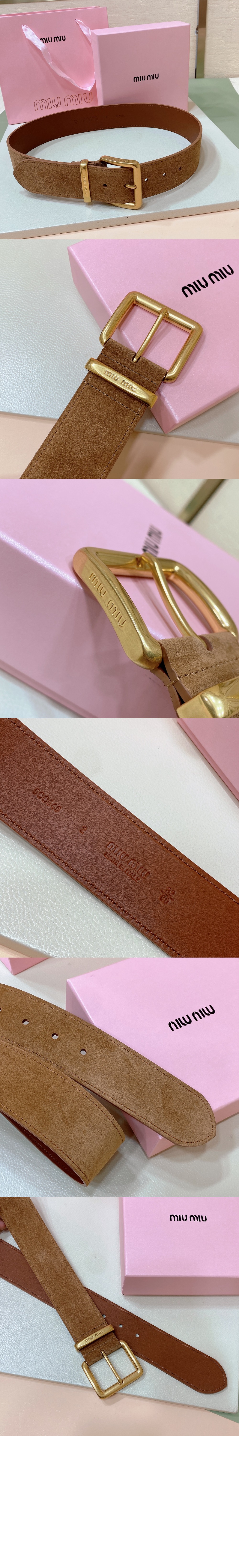 스웨이드 벨트 5CC589 > 미우미우