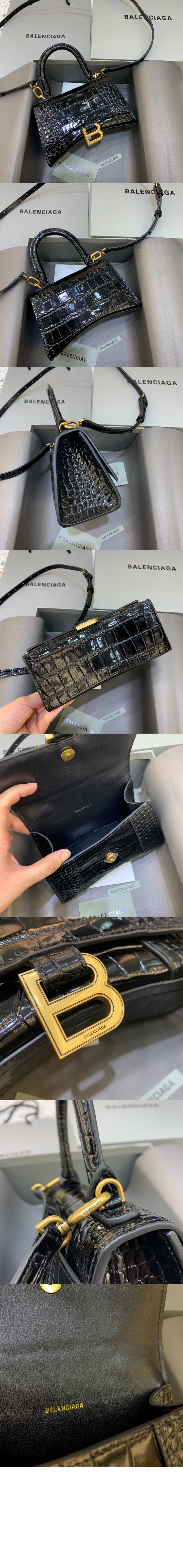 미니 크로커다일 핸드백 592833 > Hourglass - 아워글래스