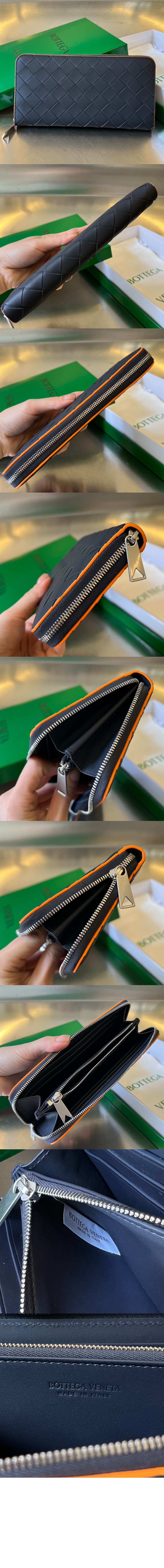 인트레치아토 지퍼-어라운드 지갑 749427 > Intrecciato Card Case - 인트레치아토 카드지갑