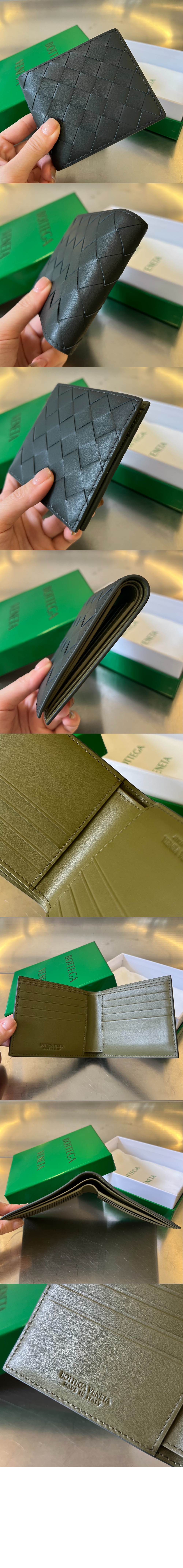 인트레치아토 폴더형 지갑 605721 > Intrecciato Card Case - 인트레치아토 카드지갑