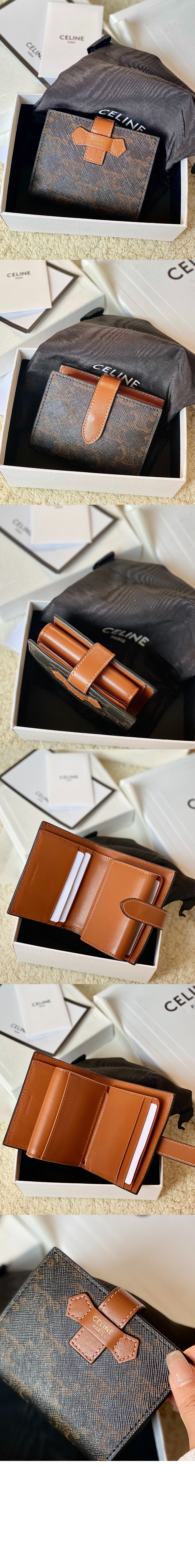 스몰 스트랩 지갑 10H262 > Triomphe Coin Purse - 트리옹프 동전 지갑