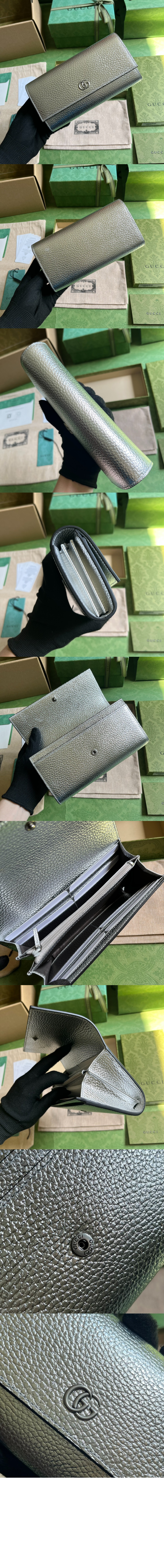 GG 마몽 레더 장지갑 456116 > GG Marmont - GG 마몽