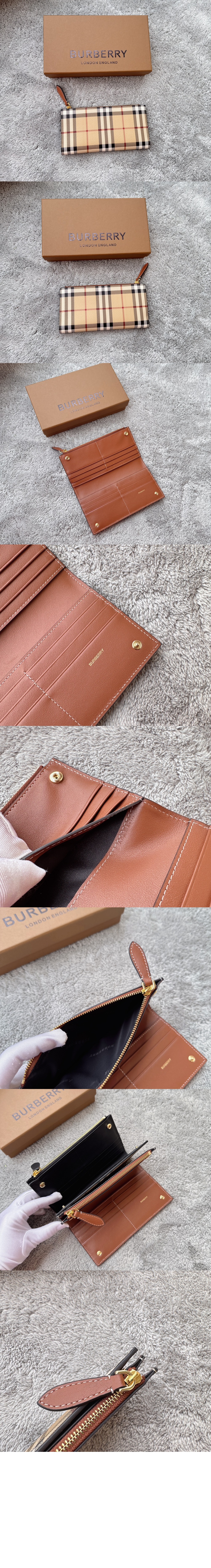 라지 체크 바이폴드 지갑 80739801 > Vintage Check Wallet - 빈티지 체크 지갑