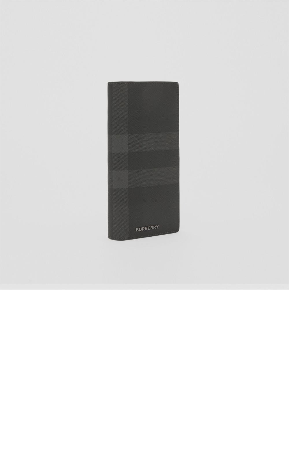 체크 레더 장지갑 80547851 > Flap Long Wallet - 플랩 장지갑